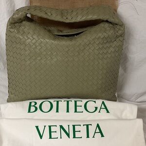 Bottega Veneta Travertine Woven Hobo Bag